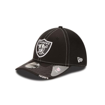 Las Vegas Raiders Gorra | New Era NFL Neo 39thirty Stretch Fit Cap Mexico - Negros